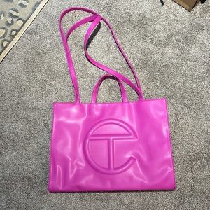 Telfar Hot Pink Azalea LARGE